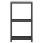 Kitchen Storage with Shelf Black 30 x 50 x 92 cm Steel
