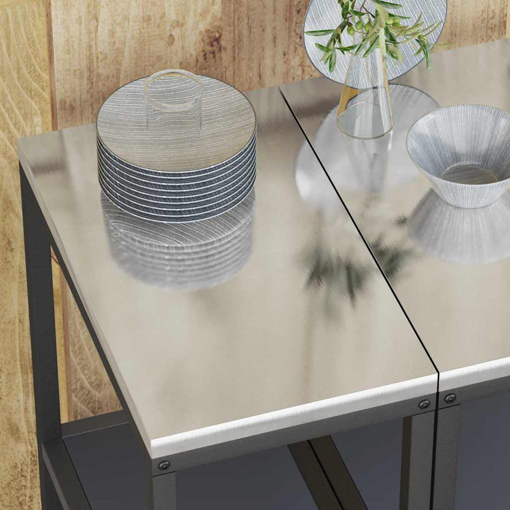 Kitchen Storage with Shelf Anthracite 30 x 50 x 92 cm Steel