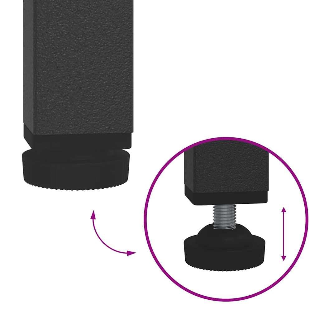 Kitchen Storage with Shelf Anthracite 30 x 50 x 92 cm Steel