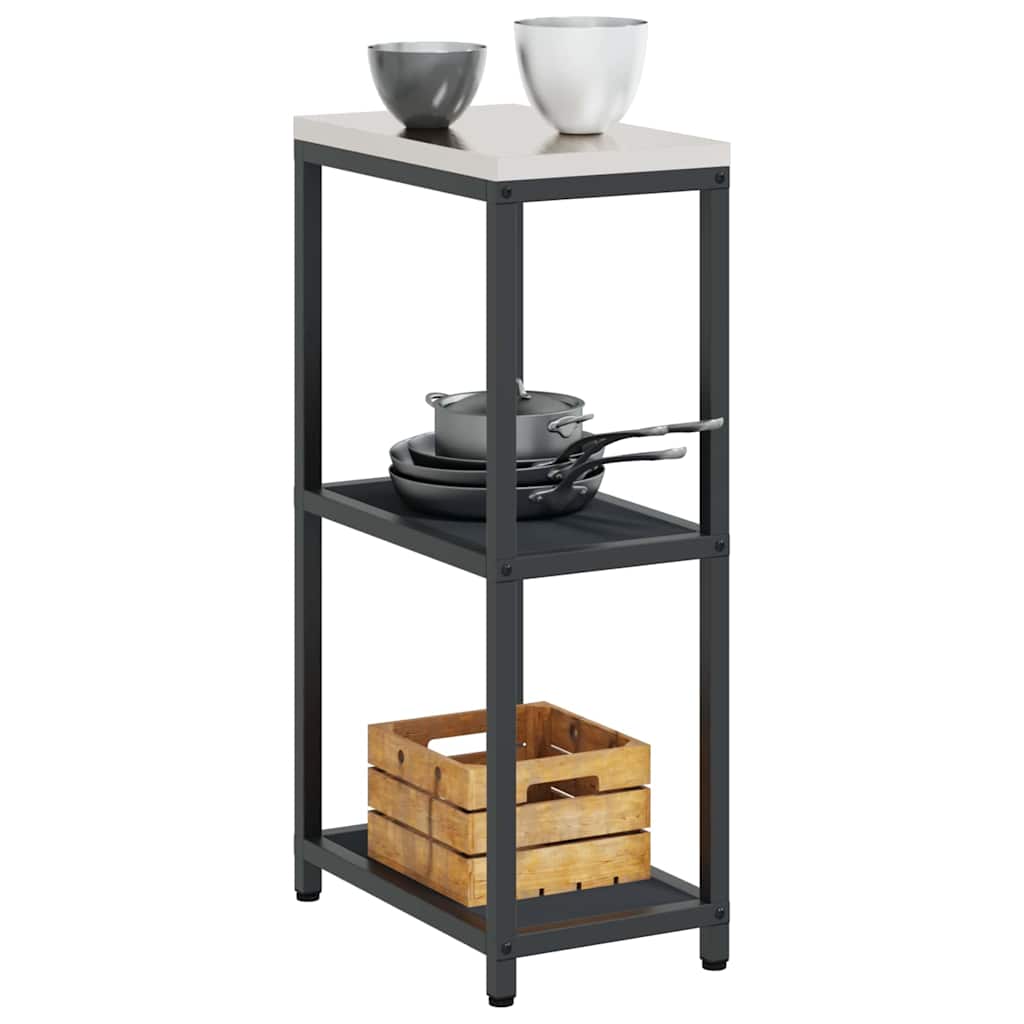 Kitchen Storage with Shelf Anthracite 30 x 50 x 92 cm Steel