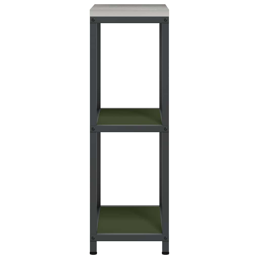Kitchen Storage with Shelf Olive Green 30 x 50 x 92 cm Steel