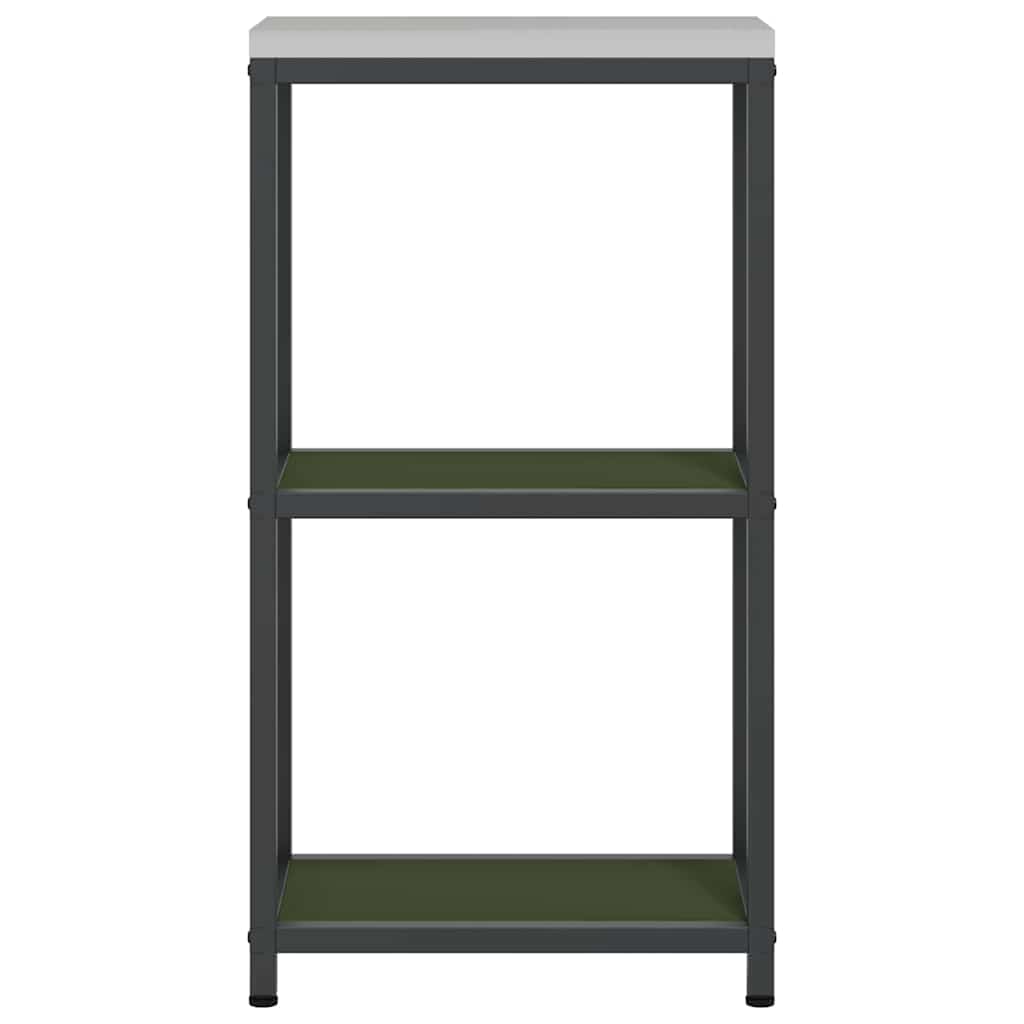 Kitchen Storage with Shelf Olive Green 30 x 50 x 92 cm Steel