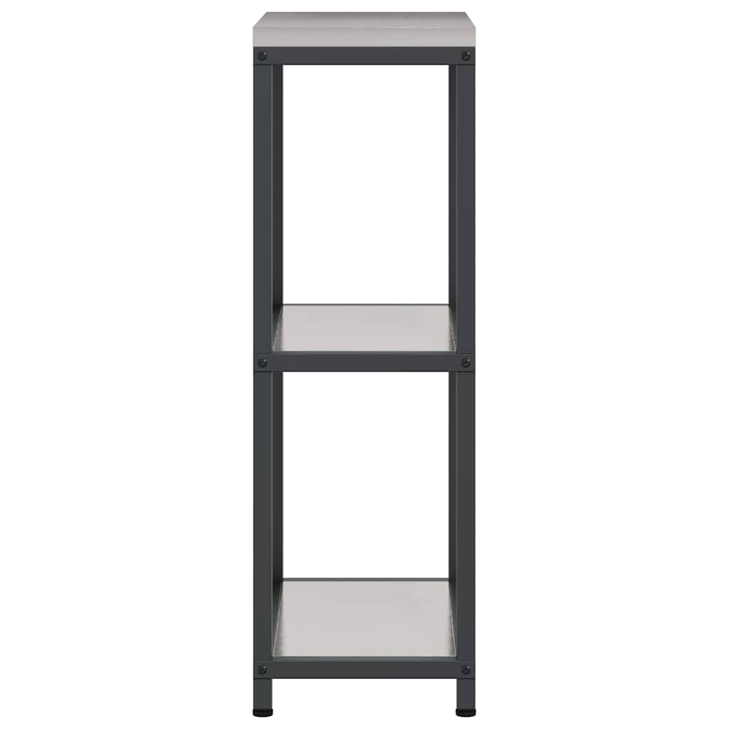 Kitchen Storage with Shelf Silver 30 x 50 x 92 cm Steel