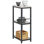 Kitchen Storage with Shelf Silver 30 x 50 x 92 cm Steel