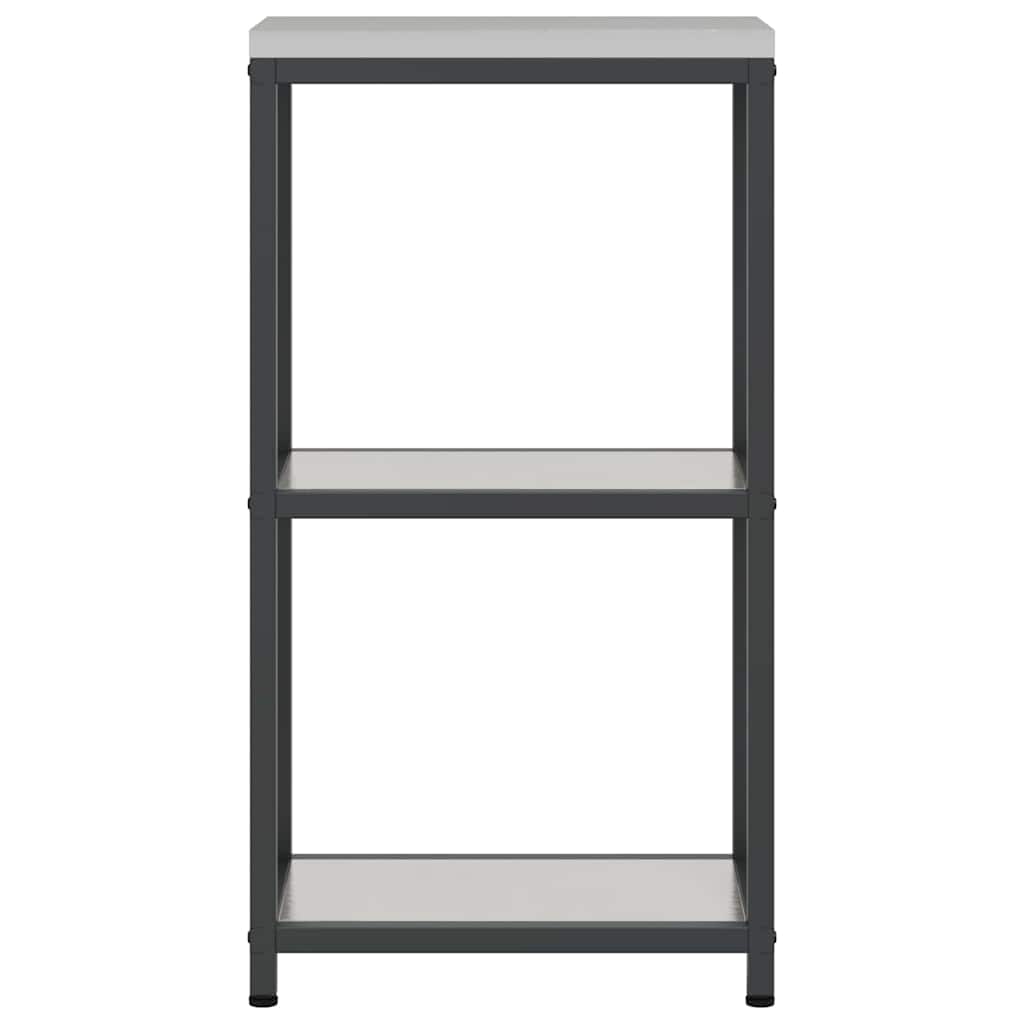Kitchen Storage with Shelf Silver 30 x 50 x 92 cm Steel
