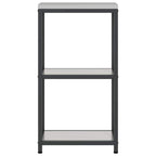 Kitchen Storage with Shelf Silver 30 x 50 x 92 cm Steel