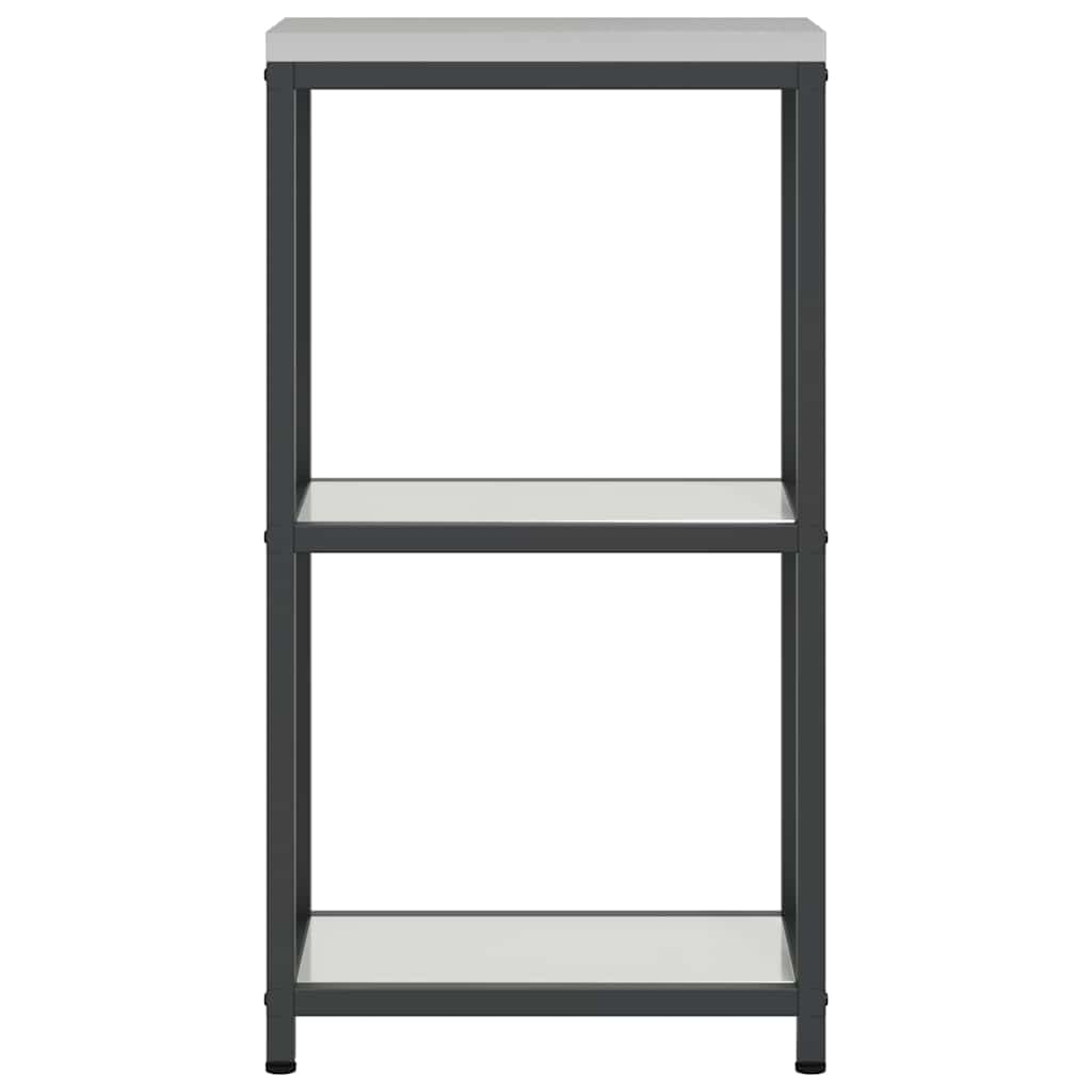 Kitchen Storage with Shelf Silver 30 x 50 x 92 cm Steel