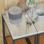 Kitchen Storage with Shelf Rusty 30 x 50 x 92 cm Steel