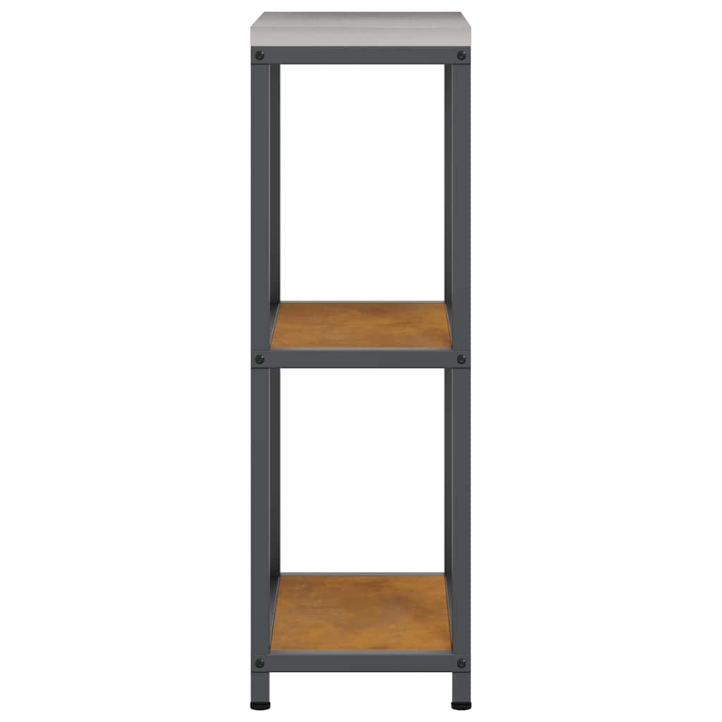 Kitchen Storage with Shelf Rusty 30 x 50 x 92 cm Steel