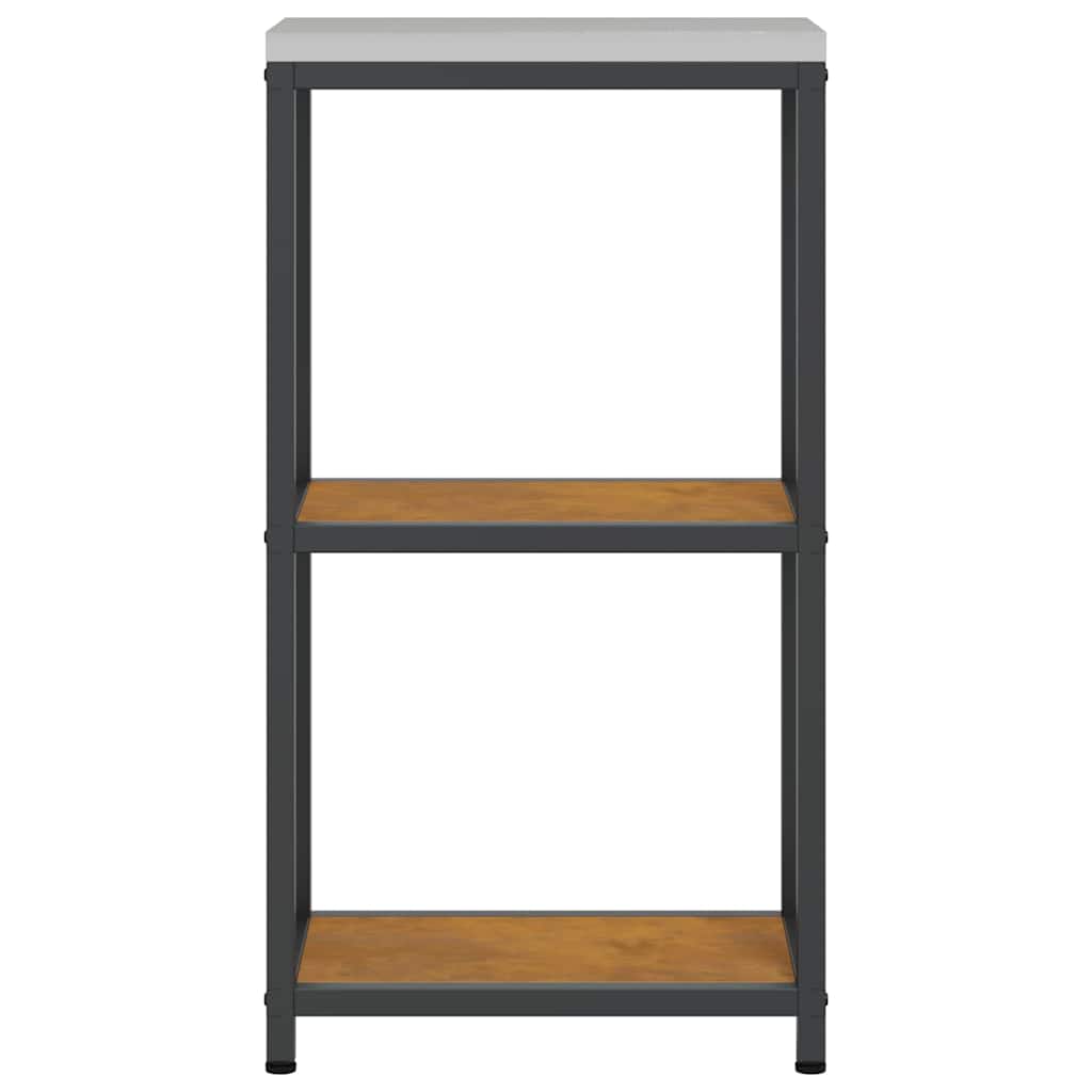 Kitchen Storage with Shelf Rusty 30 x 50 x 92 cm Steel