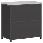 Kitchen Storage with Shelf Black 90 x 50 x 92 cm Steel