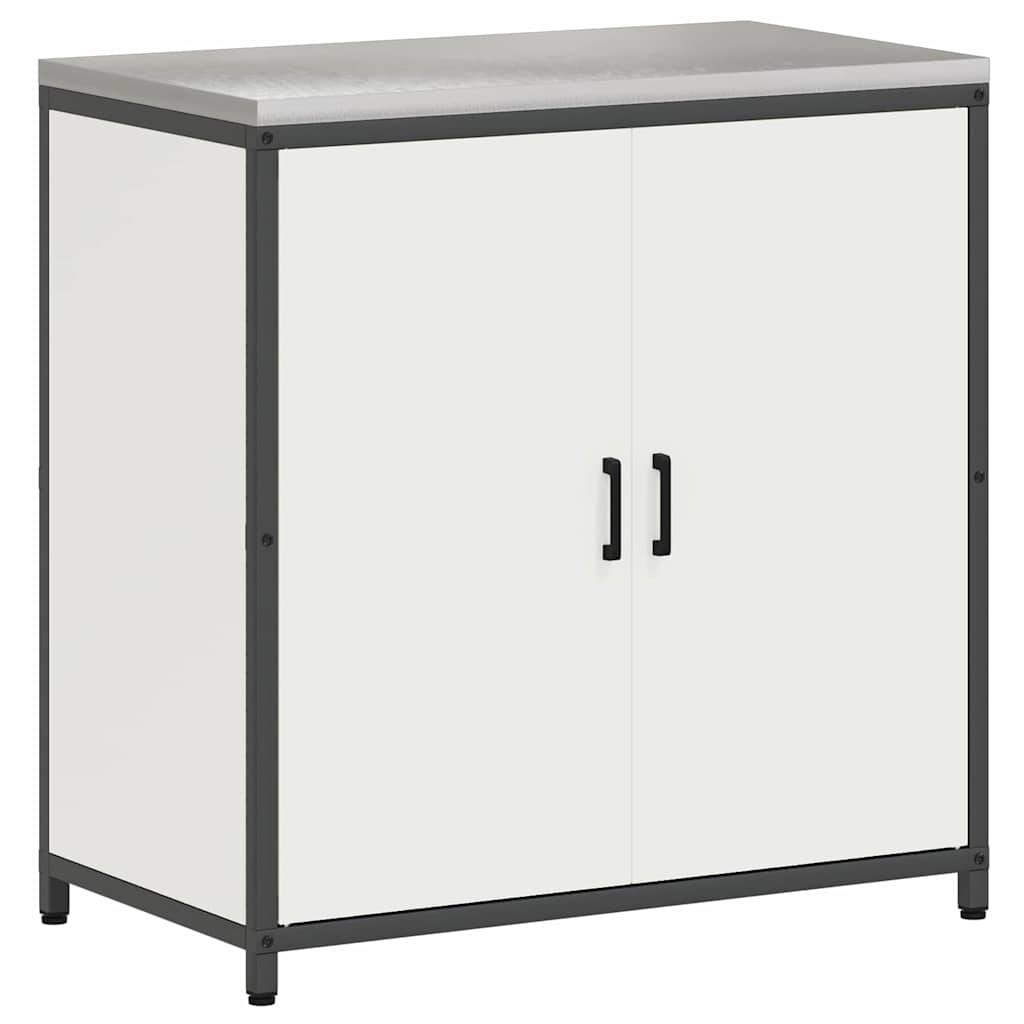 Kitchen Storage with Shelf White 90 x 50 x 92 cm Steel