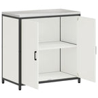 Kitchen Storage with Shelf White 90 x 50 x 92 cm Steel