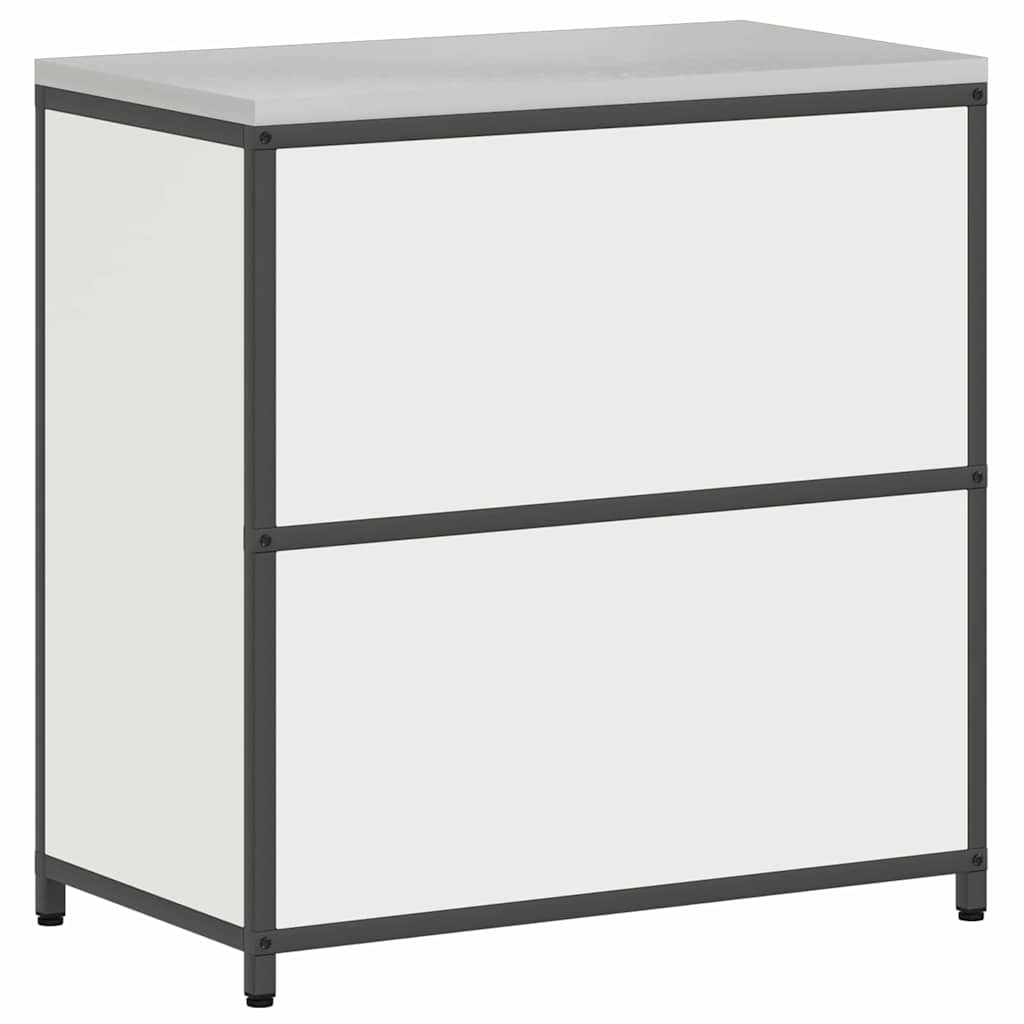 Kitchen Storage with Shelf White 90 x 50 x 92 cm Steel