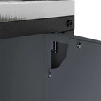 Kitchen Storage with Shelf Anthracite 90 x 50 x 92 cm Steel