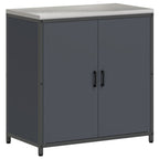 Kitchen Storage with Shelf Anthracite 90 x 50 x 92 cm Steel