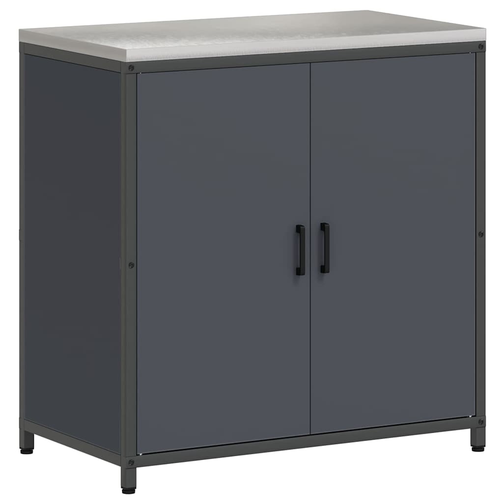 Kitchen Storage with Shelf Anthracite 90 x 50 x 92 cm Steel