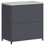 Kitchen Storage with Shelf Anthracite 90 x 50 x 92 cm Steel