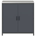 Kitchen Storage with Shelf Anthracite 90 x 50 x 92 cm Steel