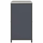 Kitchen Storage with Shelf Anthracite 90 x 50 x 92 cm Steel