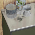 Kitchen Storage with Shelf Olive Green 90 x 50 x 92 cm Steel