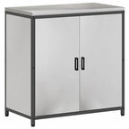 Kitchen Storage with Shelf Silver 90 x 50 x 92 cm Steel