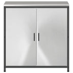 Kitchen Storage with Shelf Silver 90 x 50 x 92 cm Steel