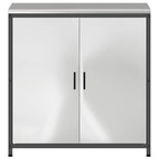 Kitchen Storage with Shelf Silver 90 x 50 x 92 cm Steel