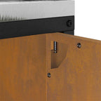 Kitchen Storage with Shelf Rusty 90 x 50 x 92 cm Steel