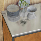 Kitchen Storage with Shelf Rusty 90 x 50 x 92 cm Steel