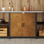 Kitchen Storage with Shelf Rusty 90 x 50 x 92 cm Steel