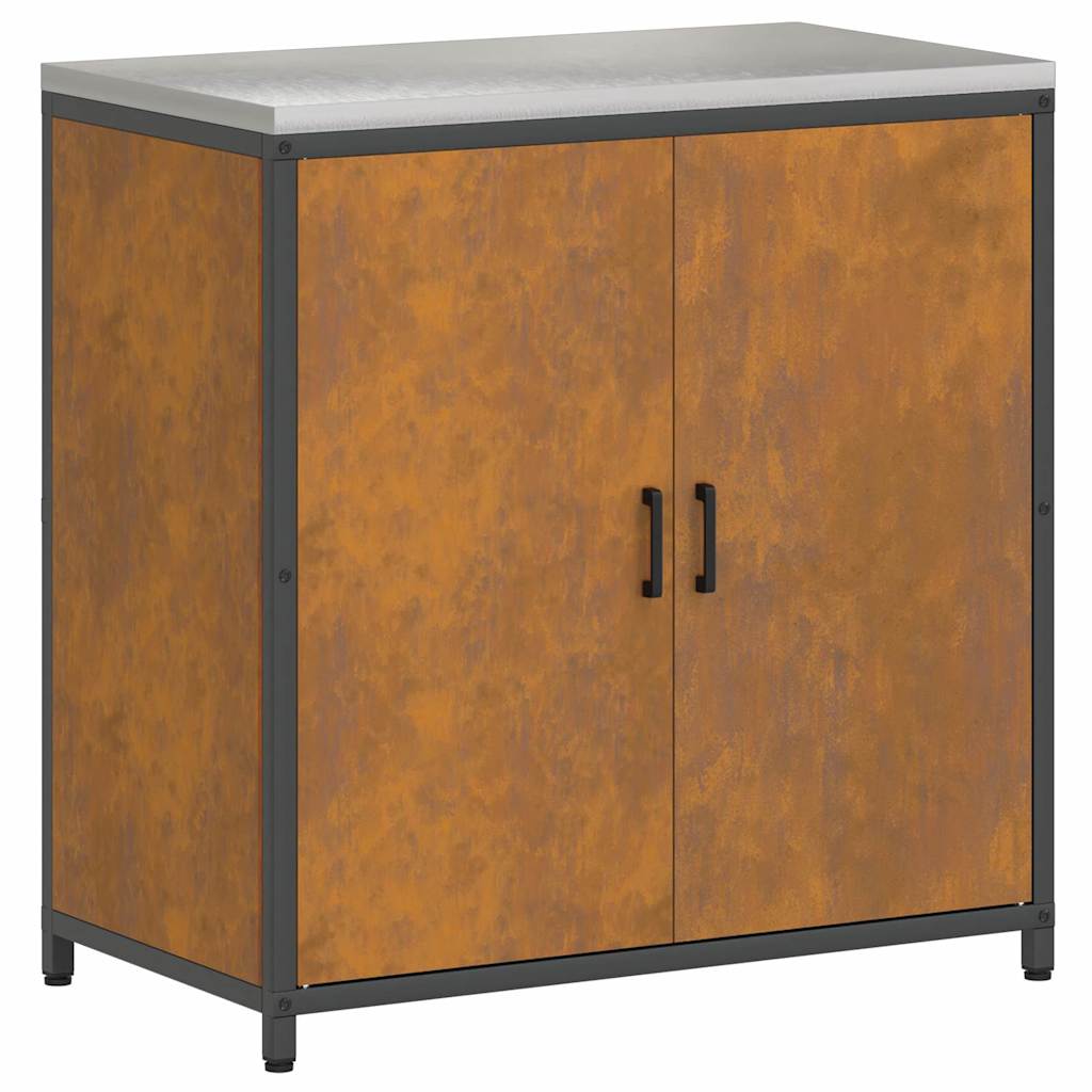 Kitchen Storage with Shelf Rusty 90 x 50 x 92 cm Steel
