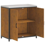 Kitchen Storage with Shelf Rusty 90 x 50 x 92 cm Steel