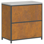 Kitchen Storage with Shelf Rusty 90 x 50 x 92 cm Steel