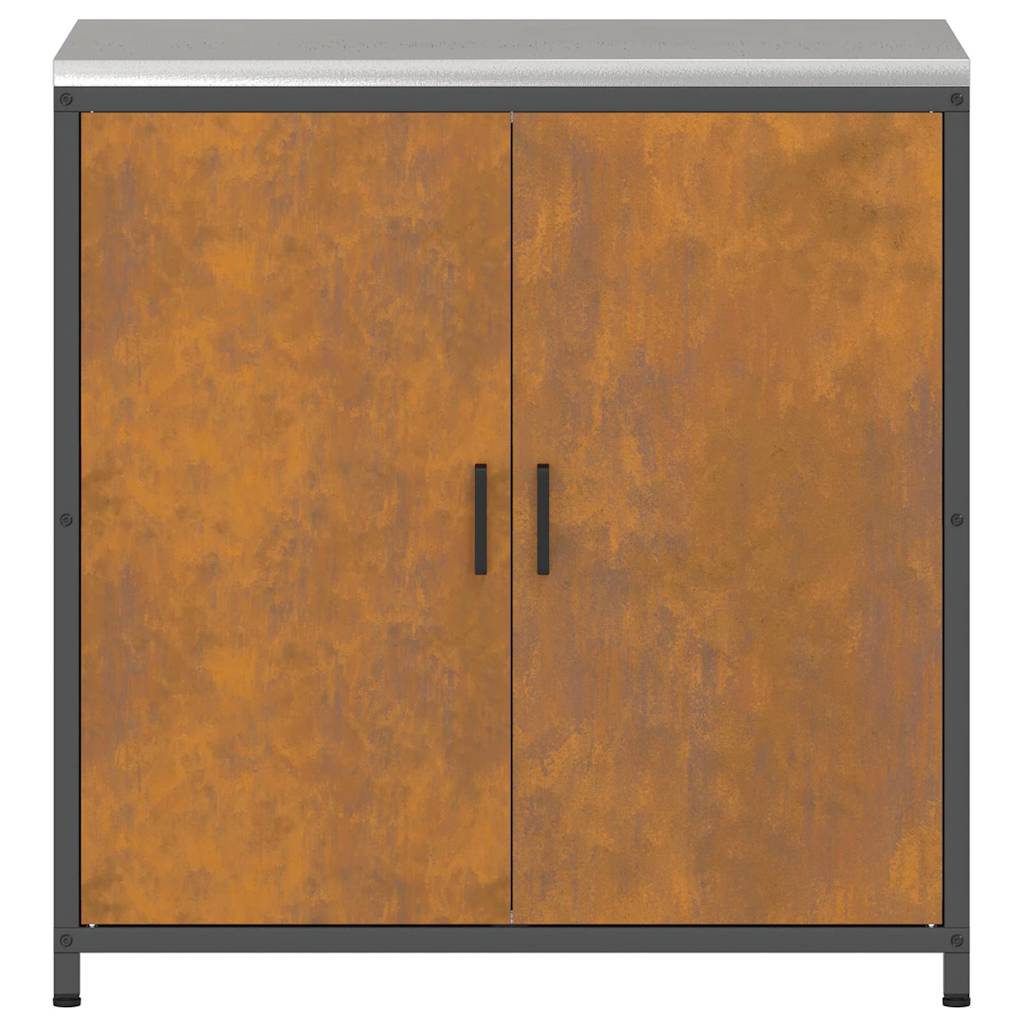 Kitchen Storage with Shelf Rusty 90 x 50 x 92 cm Steel