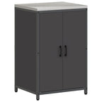 Kitchen Storage with Shelf Black 60 x 50 x 92 cm Steel