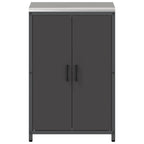 Kitchen Storage with Shelf Black 60 x 50 x 92 cm Steel