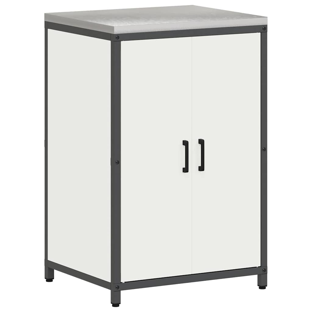 Kitchen Storage with Shelf White 60 x 50 x 92 cm Steel