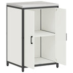 Kitchen Storage with Shelf White 60 x 50 x 92 cm Steel
