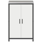 Kitchen Storage with Shelf White 60 x 50 x 92 cm Steel