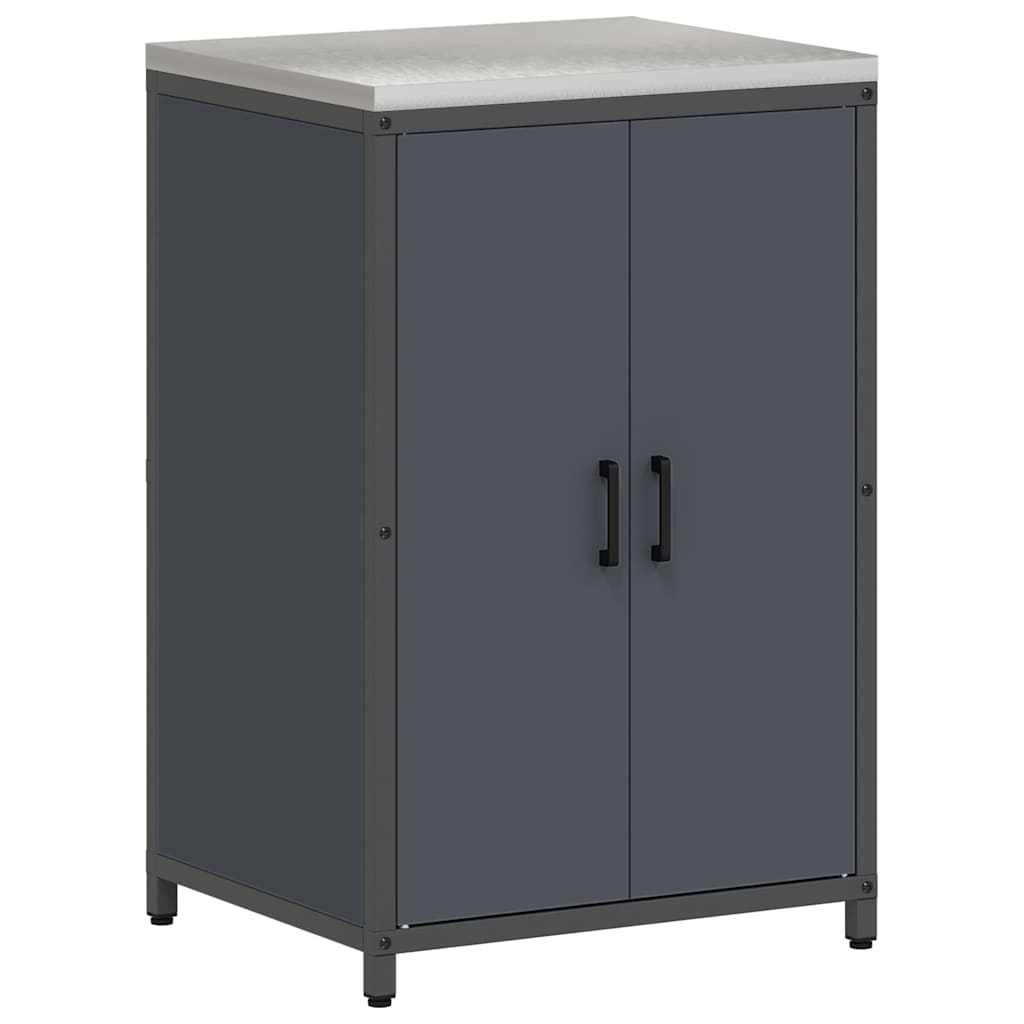 Kitchen Storage with Shelf Anthracite 60 x 50 x 92 cm Steel