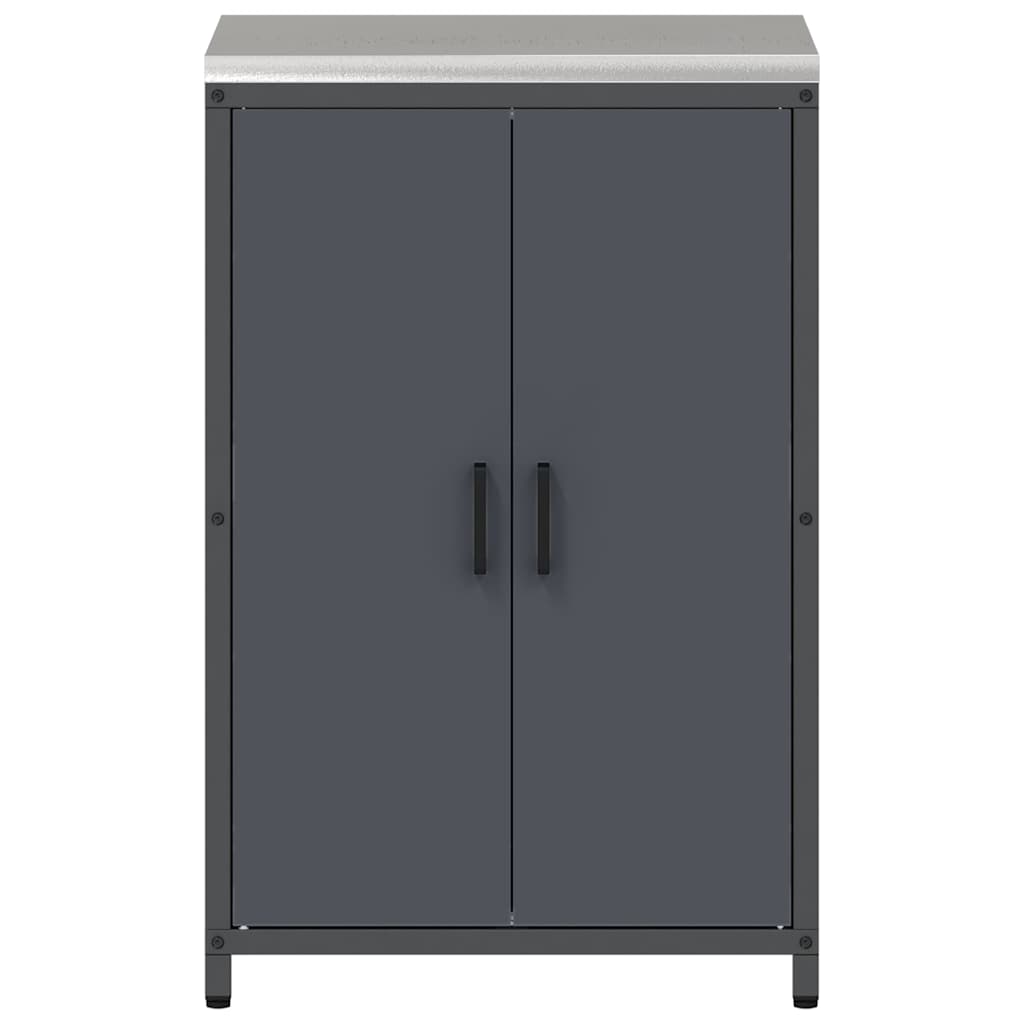 Kitchen Storage with Shelf Anthracite 60 x 50 x 92 cm Steel