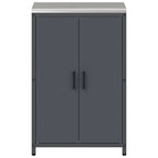 Kitchen Storage with Shelf Anthracite 60 x 50 x 92 cm Steel