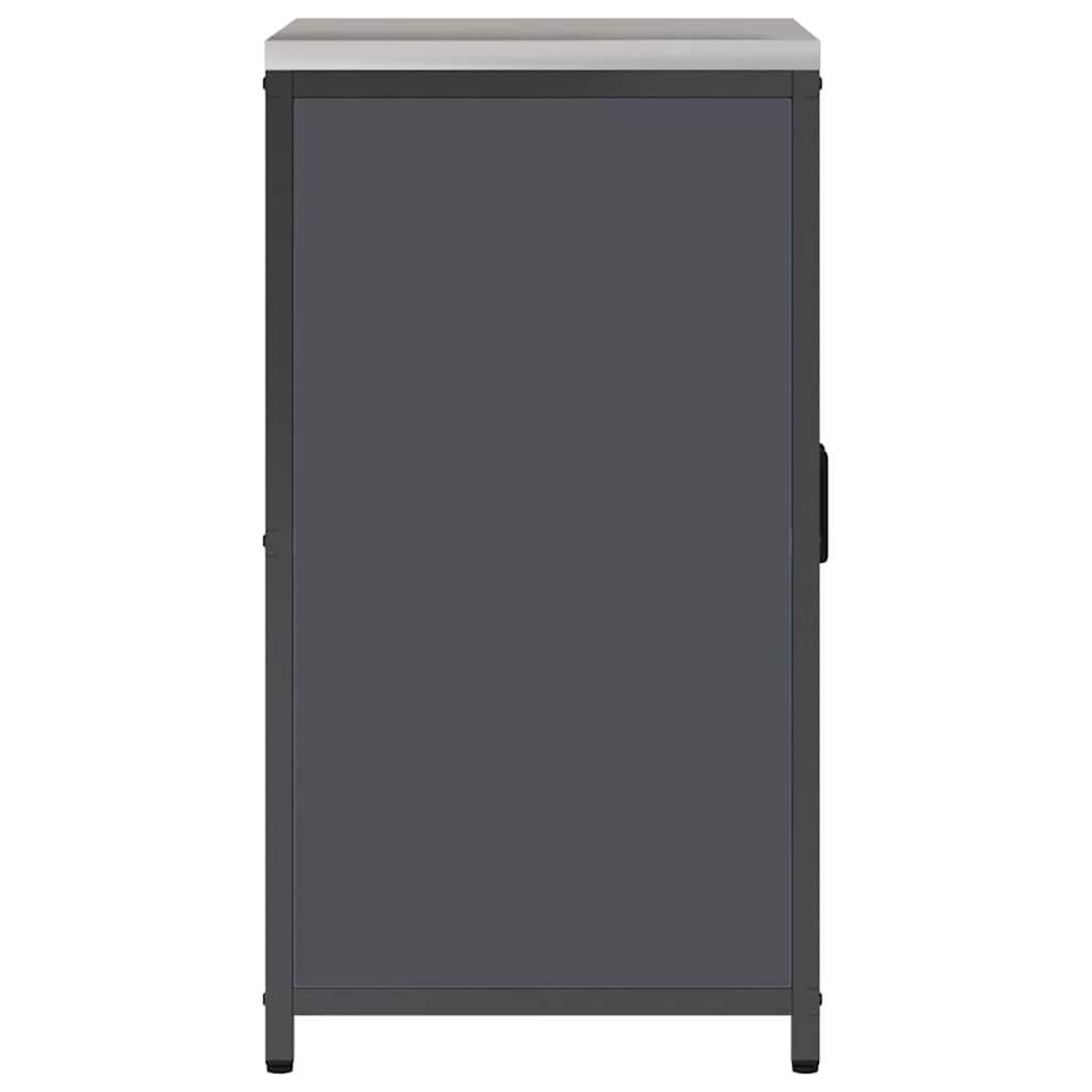 Kitchen Storage with Shelf Anthracite 60 x 50 x 92 cm Steel