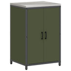 Kitchen Storage with Shelf Olive Green 60 x 50 x 92 cm Steel