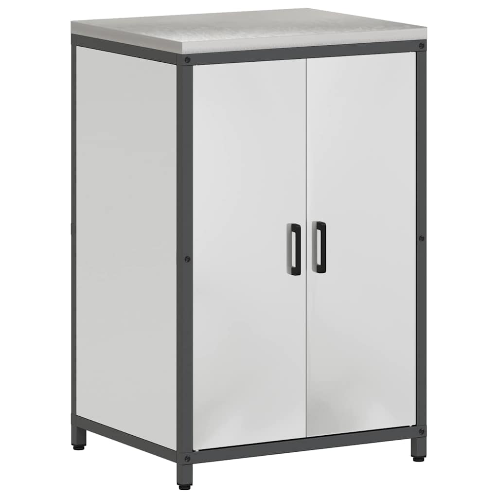 Kitchen Storage with Shelf Silver 60 x 50 x 92 cm Steel