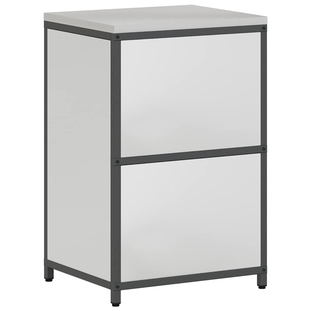 Kitchen Storage with Shelf Silver 60 x 50 x 92 cm Steel