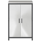 Kitchen Storage with Shelf Silver 60 x 50 x 92 cm Steel