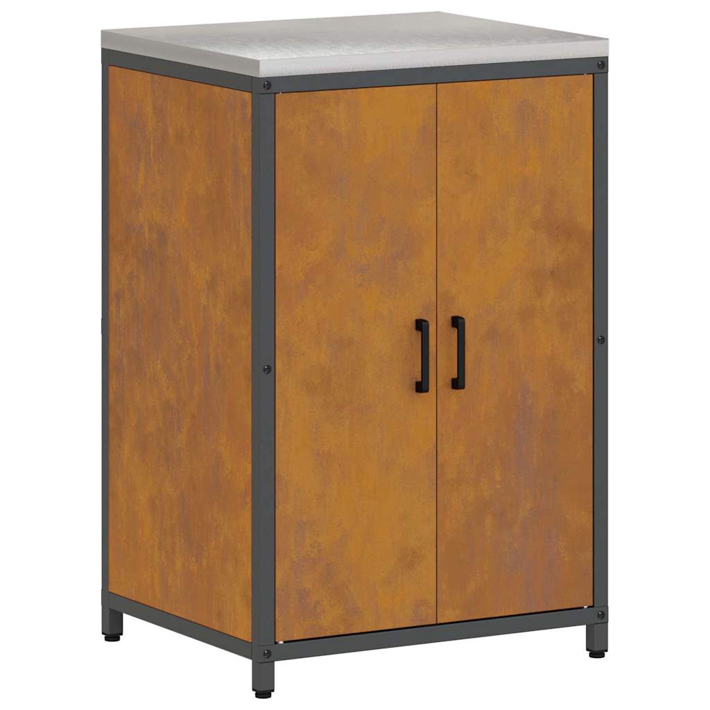 Kitchen Storage with Shelf Rusty 60 x 50 x 92 cm Steel