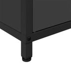 Kitchen Storage with Shelf Black 90 x 50 x 53 cm Steel